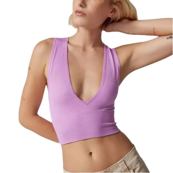 Urban Outfitters NWOT Out From Under Hailey Seamless Plunge Bra Top - Picture 1 of 8